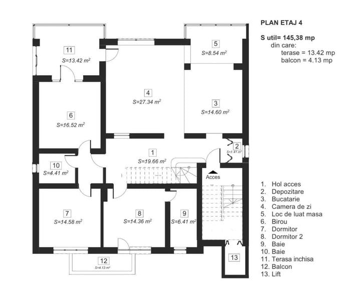 Complex- proprietate deosebita- 320 mp utili- 2 nivele + o garsoniera - 3