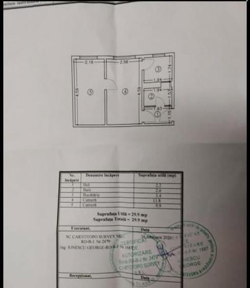 Apartament cu 2 camere semidecomandat în Tomis Nord
