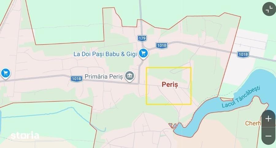 Teren de 1926 mp, în Periș