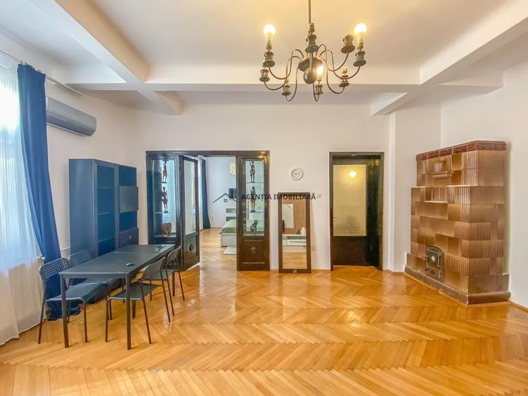 Apartament cu 3 camere semidecomandat, mobilat în Cișmigiu