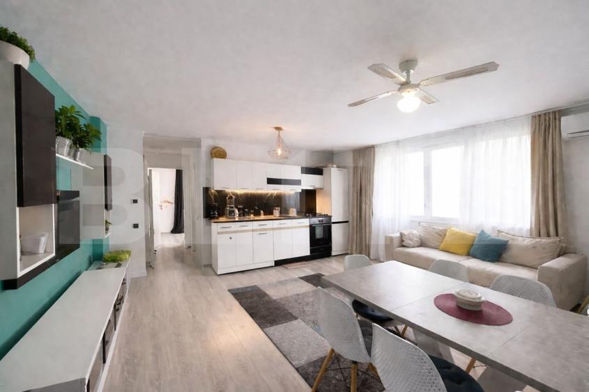 Apartament cu 2 camere semidecomandat, mobilat în Florești — fotografia 3