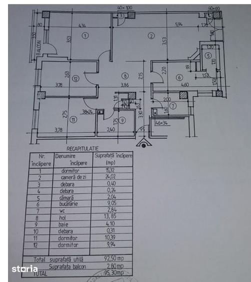 Apartament cu 4 camere decomandat în Hala Centrală