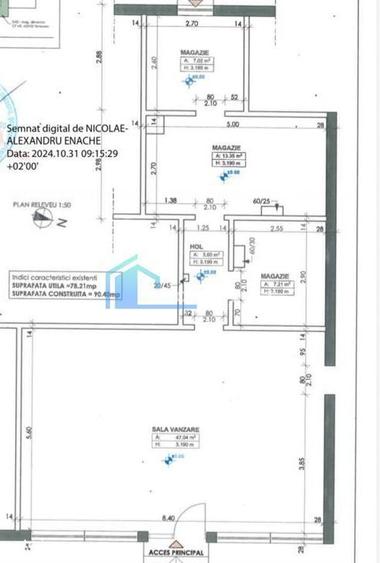 Spațiu comercial, de 78 mp, în Blașcovici
