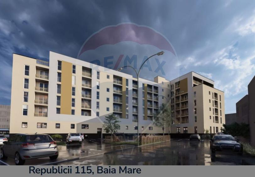 Apartament cu 2 camere decomandat în Republicii