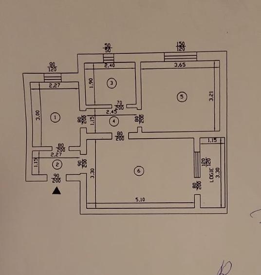 Apartament cu 2 camere decomandat, mobilat în Lețcani