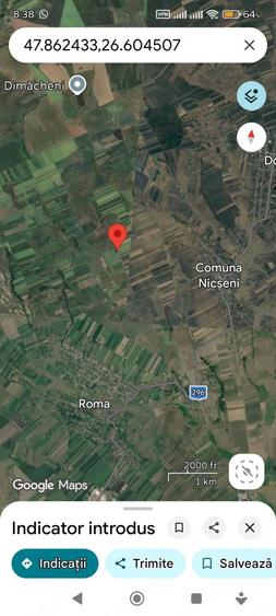 Teren de 1000 mp, în Roma