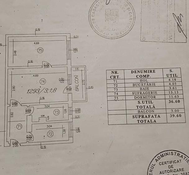 Apartament cu 2 camere semidecomandat în Fălticeni