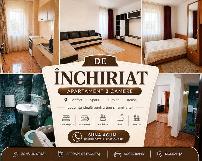 Apartament cu 2 camere decomandat în Central