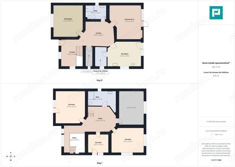 Casă cu 6 camere cu Teren 1013 Mp în Central
