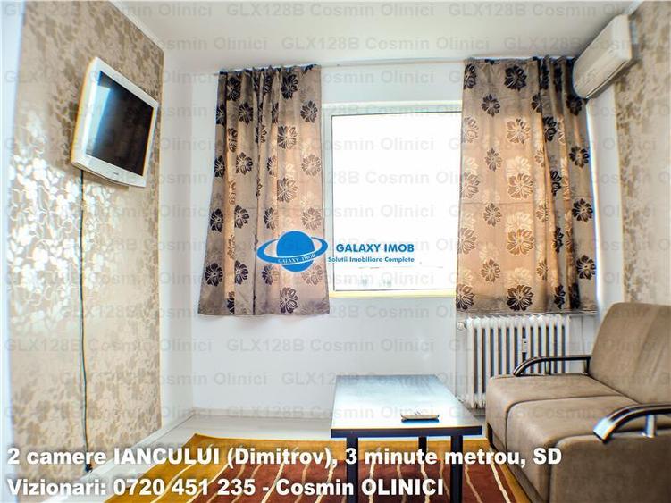 Apartament cu 2 camere semidecomandat, mobilat în Iancului