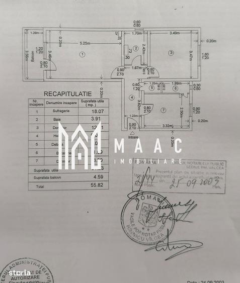 Apartament cu 2 camere în Traian