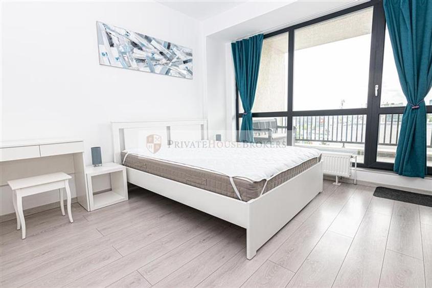 Apartament cu 2 camere semidecomandat, mobilat în Pipera