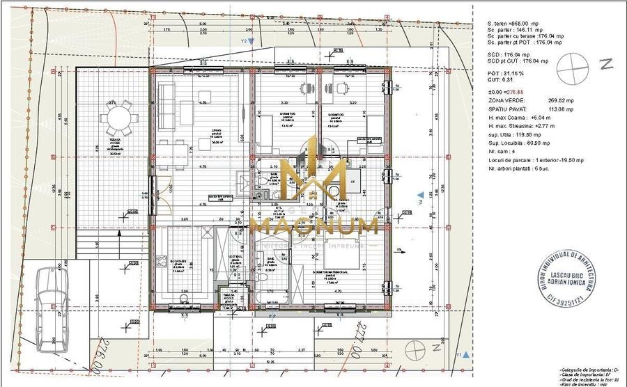 Casă cu 5 camere cu Teren 565 Mp în Central