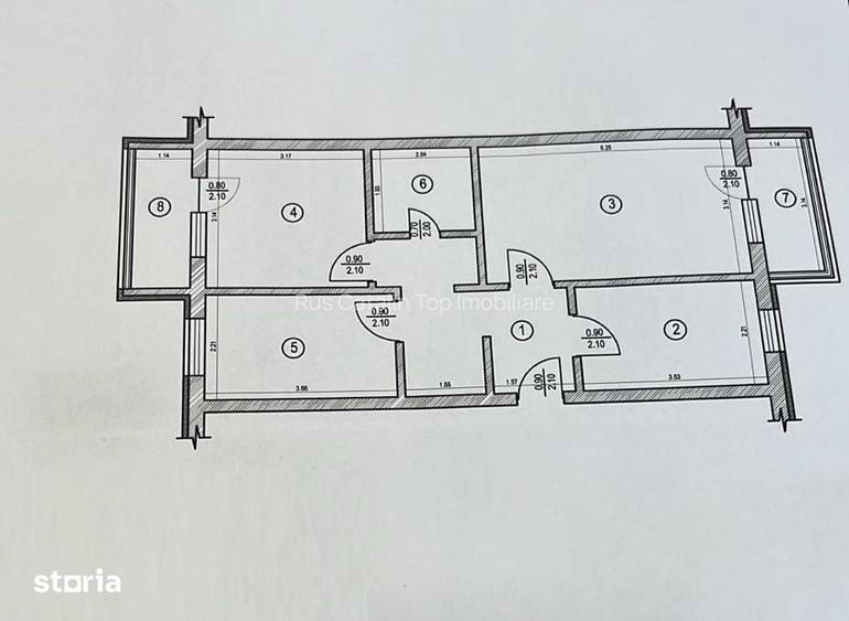 Dobrogei Ap. 3 camere, decomandat, mobilat si utilat