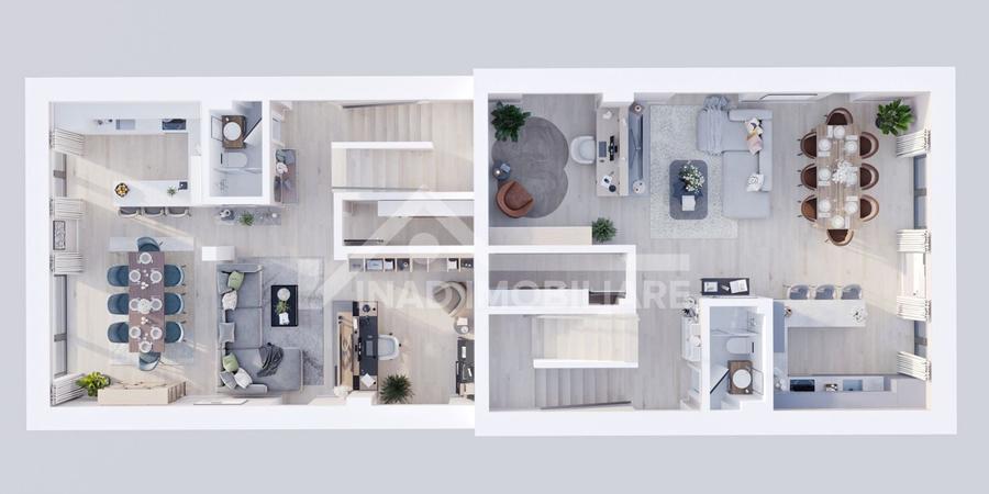 Duplex cu 5 camere cu Canalizare în Andrei Mureșanu