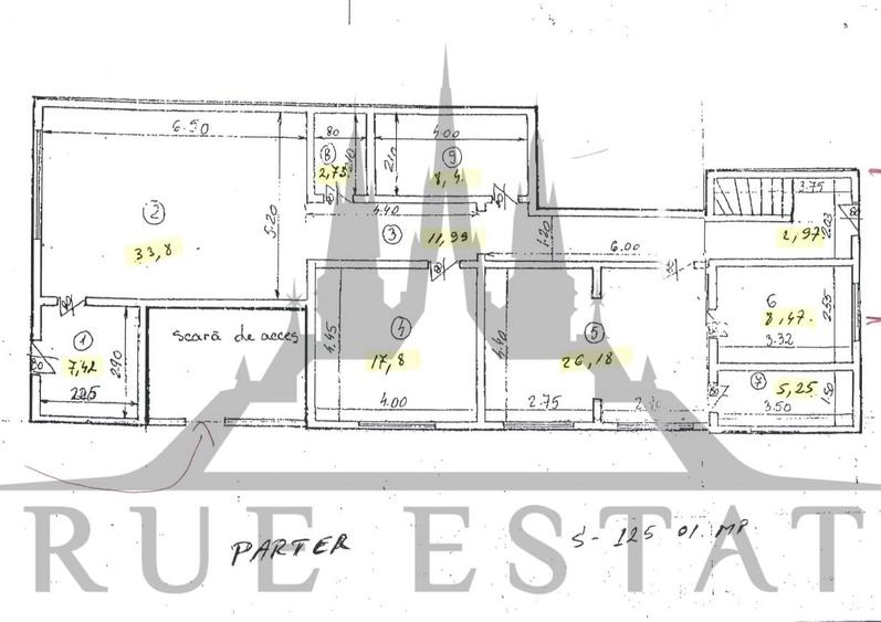 Apartament cu 7 camere decomandat, mobilat în Capitale