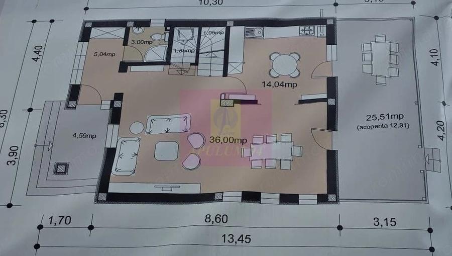 Vila cu 4 camere de vanzare in Brebu - 9