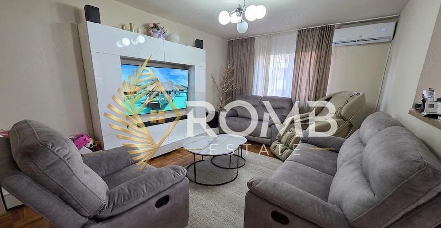 Apartament cu 3 camere, mobilat în Mărăști