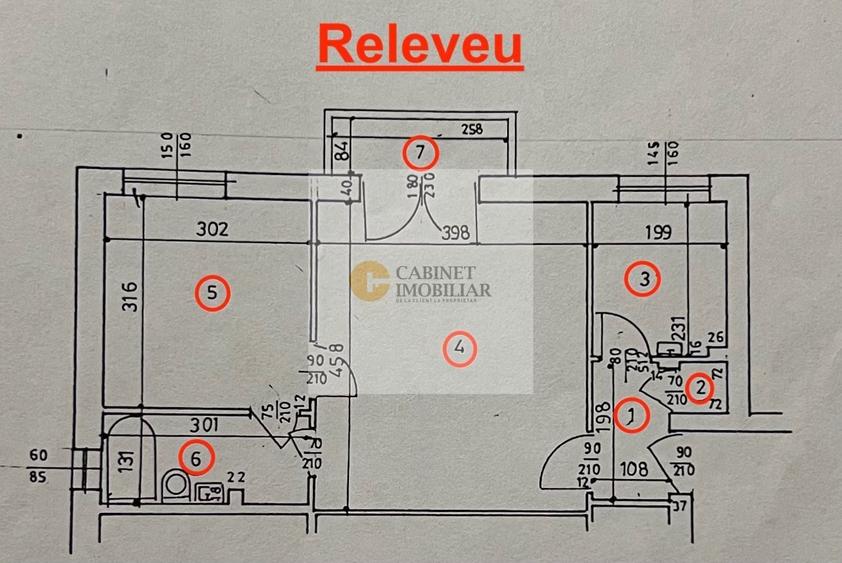 Apartament cu 2 camere semidecomandat, mobilat în Universitate
