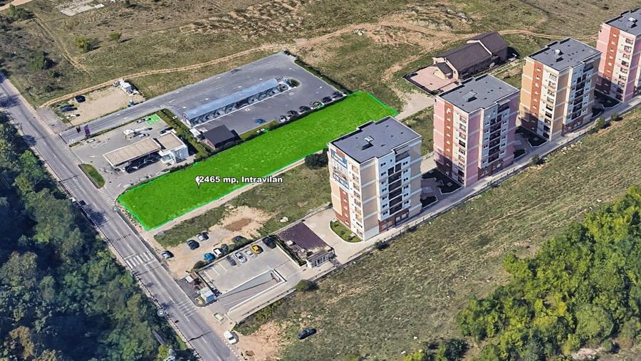 Teren Construcții intravilan de 2465 mp, în Vest