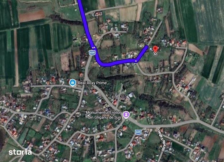 Teren de 6500 mp, în Rociu
