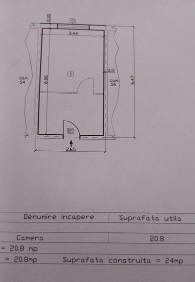 Garsonieră în Central