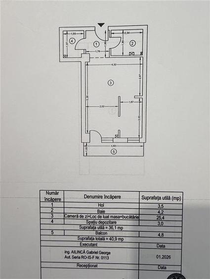 Garsonieră decomandată în Galata