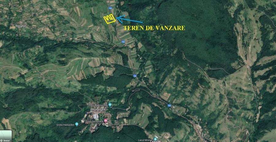 Teren agricol extravilan de 27500 mp, în Geoagiu-Băi