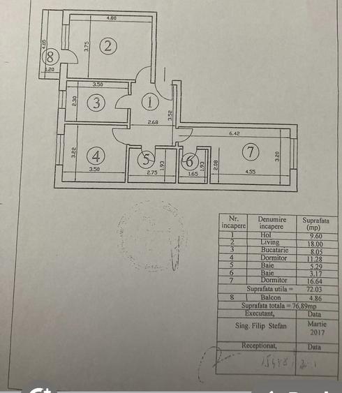 Apartament cu 3 camere decomandat, mobilat în Theodor Pallady