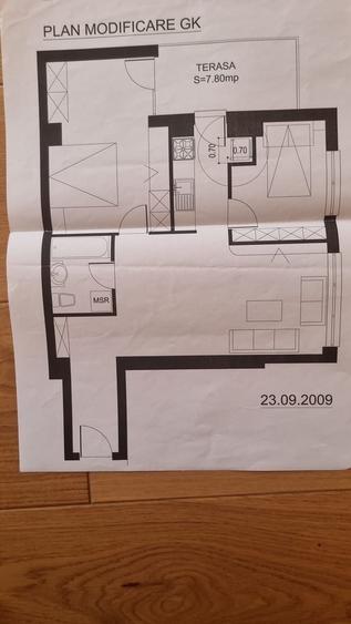 Apartament cu 3 camere semidecomandat în Herăstrău