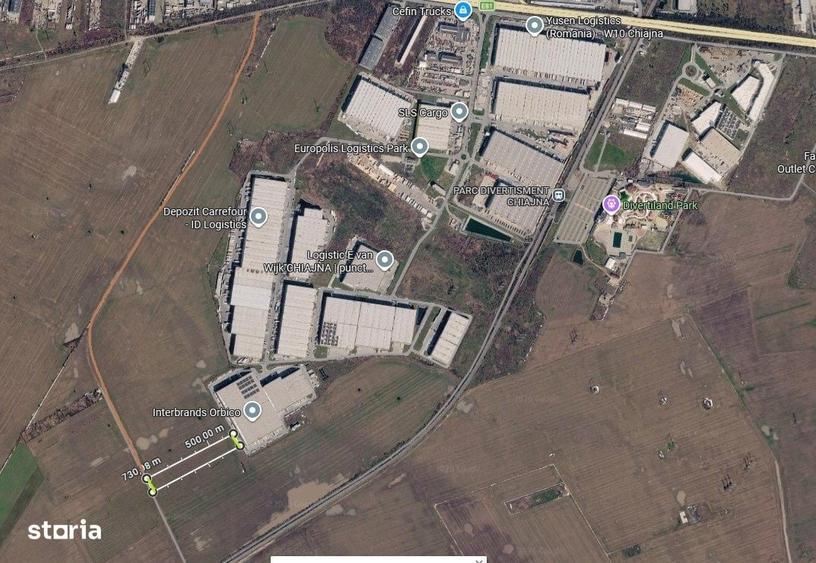 Teren Logistic 13.850 mp Chiajna, Str. Italia langa Hub Carrefour - 5
