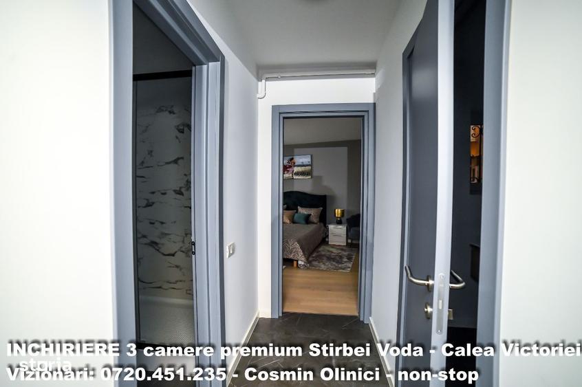 Apartament cu 3 camere, mobilat în Calea Victoriei