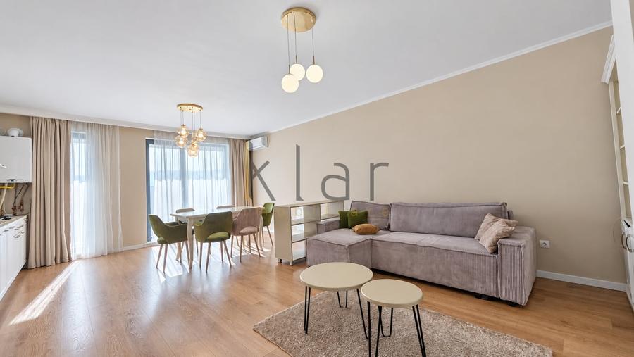 Apartament cu 2 camere semidecomandat, mobilat în Zorilor