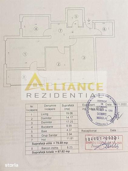 Apartament cu 3 camere în Berceni