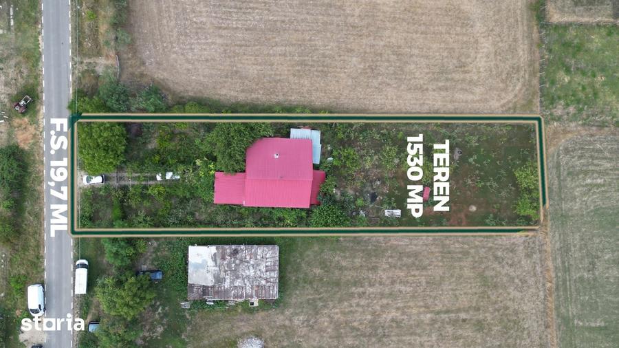 Casă cu 3 camere cu Teren 1530 Mp în Șiria