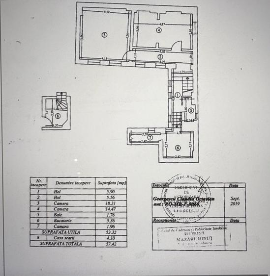 Apartament cu 2 camere decomandat în Știrbei Vodă