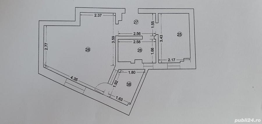 Garsonieră decomandată în Năvodari