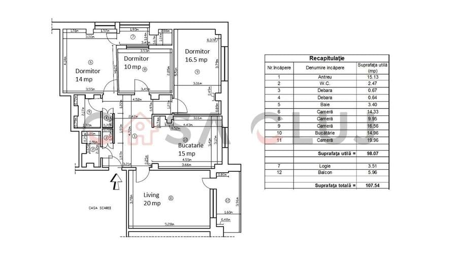 Apartament cu 4 camere decomandat, mobilat în Mănăștur