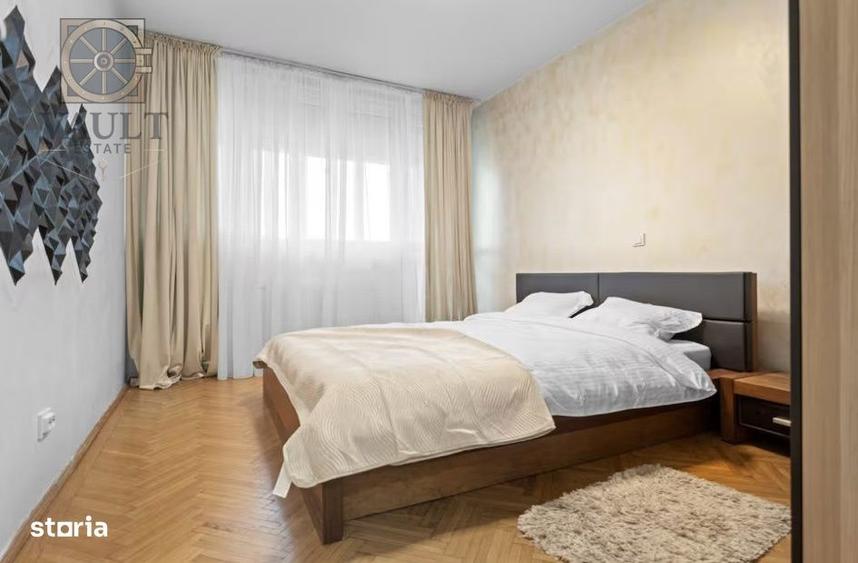 Apartament cu 3 camere semidecomandat, mobilat în Tei