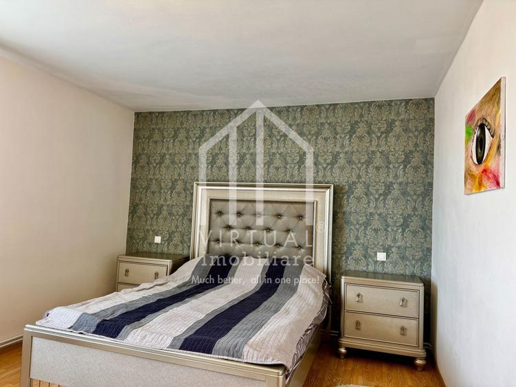 Apartament cu 3 camere semidecomandat, mobilat în Terezian