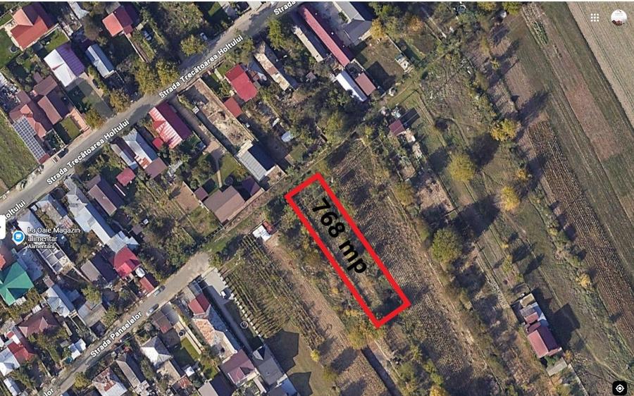 Teren Construcții intravilan de 769 mp, în Letea