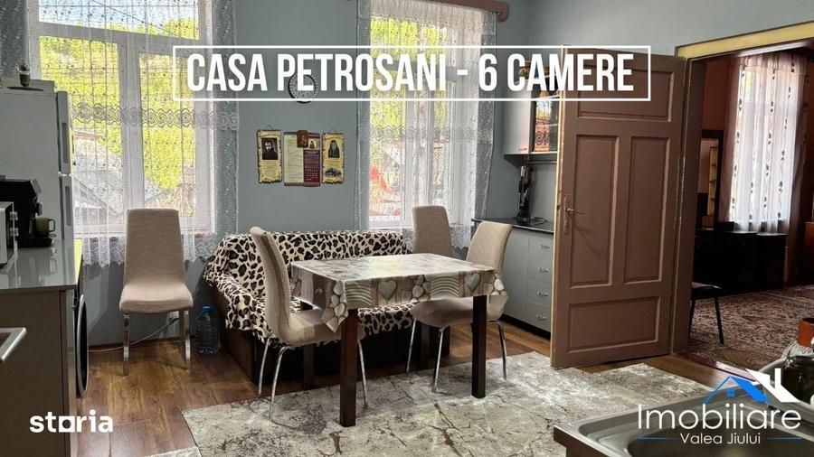 Casă cu 6 camere cu Teren 860 Mp în Petrila