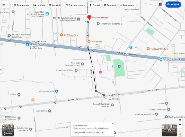 Apartament cu 2 camere semidecomandat în Militari