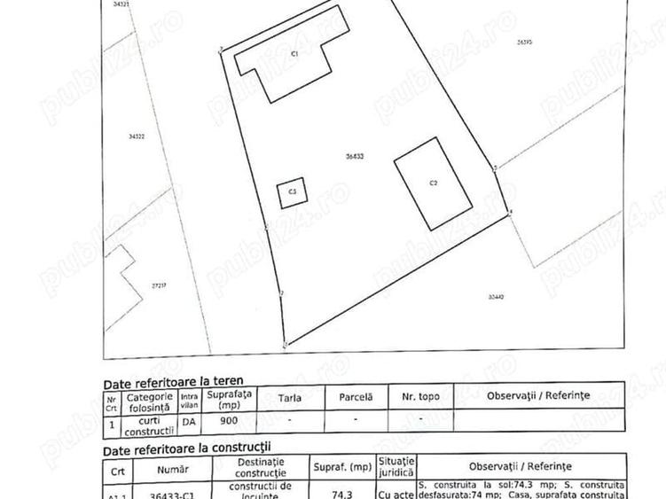 Casă individuală cu 3 camere cu Teren 2700 Mp în Șerbănești