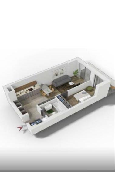 Apartament cu 2 camere semidecomandat în Central