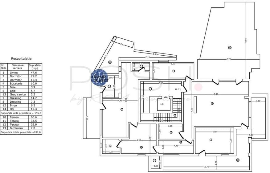 Apartament cu 3 camere în Ștefan cel Mare