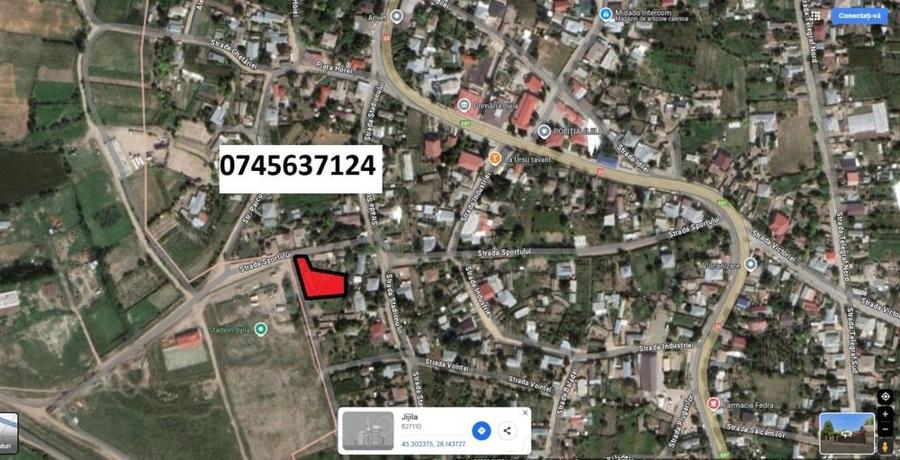 Teren de 1300 mp, în Jijila