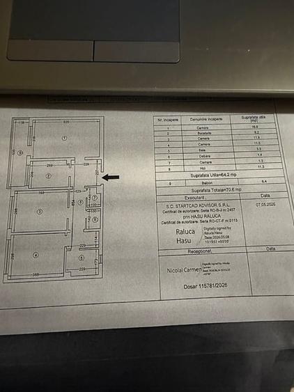 Apartament cu 3 camere decomandat în Abator