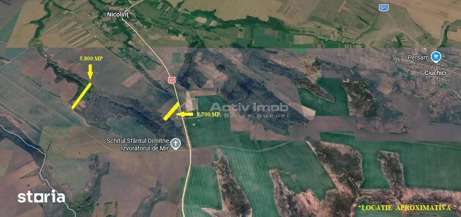 Teren de 14500 mp, în Cara