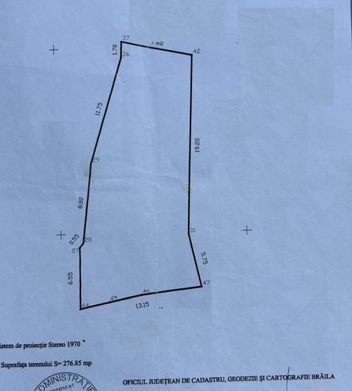 Teren Construcții intravilan de 276 mp, în Ultracentral